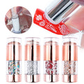 Double Head Silicone Stamper Mix Colors Rhinestone Handle Nail Art Stamper Kit Easy Apply High Quality