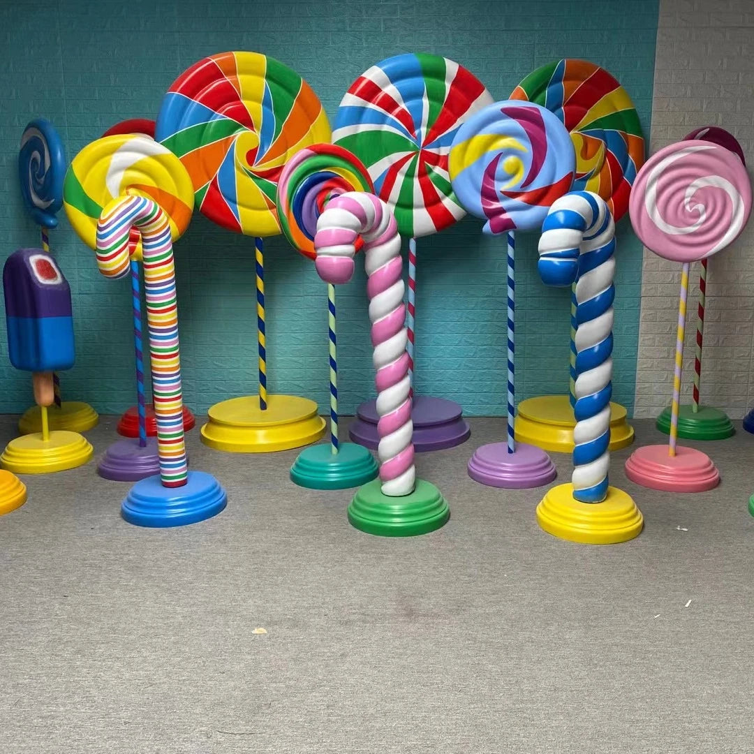 Candy Props Fiberglass/ Prop Melting Lollipopprop Candy/ Ring Pop Candy Sculpture