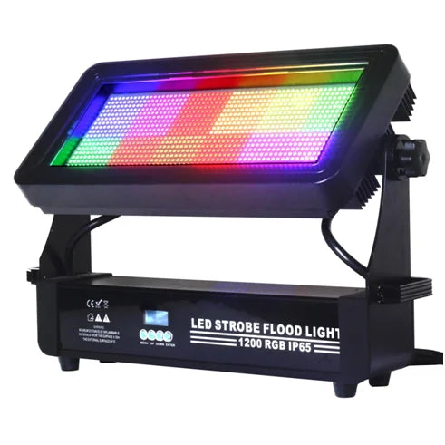 IP65 Wall Wash 12pixel Control Stage Light Waterproof 1200 RGB Led Strobe Floor Light for Outdoor Events