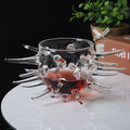 New Glassware Sea Urchin Shape Cup Salad Food Glass Bowl Japanese Style Cooking Bowl for Home Kitchen Dipping Dish Tableware