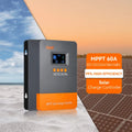 PowMr 60A MPPT Solar Charge Controller for Solar System 12V/24V/48V Automatic Identification Voltage Solar Charge Controller
