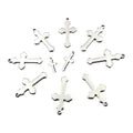 Cross Jewelry Making Accessories Crimp & End Beads Stainless Steel Cross Pendant