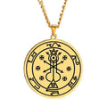 Belphegor Demon Prince of Wealth Lord of the Gap Lesser Key of Solomon Seal Goetia Talisman Stainless Steel Pendant Necklace