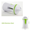 Portable Stainless Steel Handheld Spiralizer Adjustable Vegetable Slicer with Metal Spiral Cutter Maker Spiral Slicer