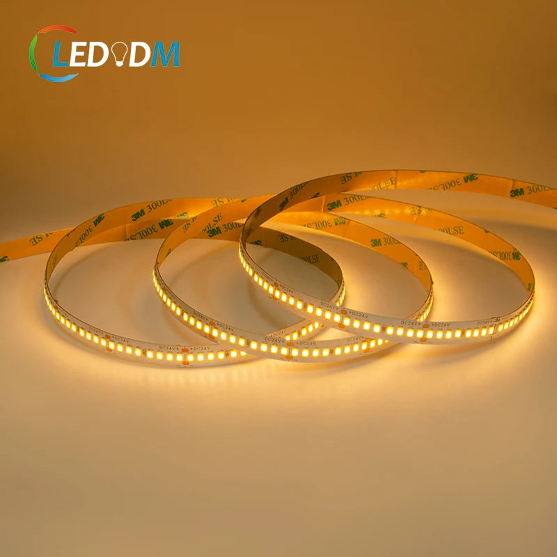 DC 12V 24V 240LEDs/m SMD 2835 Single Row Led Strip Light PCB Width 10mm Single Color SMD 3528 2835 Led Flexible Strip Light