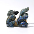 Wholesale Natural Labradorite Lizard Hand Carved Crystal Animal Carving for Crystal Craft Decoration