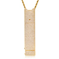 Hip Hop Lighter Pendant Iced Out Bling Cubic Zirconia AAA CZ Necklace & Pendant for Men Jewelry With Solid Back