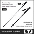 Ultra Light Trekking Pole 3-section Telescopic Mountaineering Stick Adjustable Telescopic Aluminium Trekking Pole