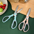 New Arrival Pink Blue Scissors the Classical Style Multi-function Easy Using Kitchen Shears Kitchen Scissors with Paperboard
