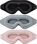 Best Reusable Lash Sleeping Eye Mask for Eyelash Extensions 3D Blackout Eye Cover with Regular Color Box Wholesale