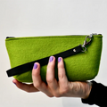 Factory Price Eco-friendly Custom Standing up Cusmitcs Bag Stationery Fashion Felt School Pencil Pouch with Zipper