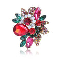 Wholesale Crystal Rhinestone Flower Brooch Pin Beautiful Jewelry for Women Girls and Brides for Wedding Occasions