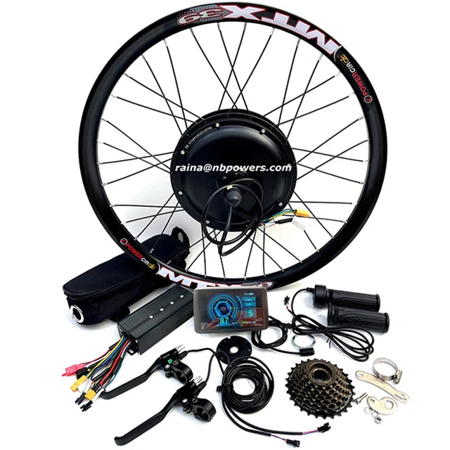 48/52V2000W MTX39 Electric Bike Hub Motor Kit With 40A Dual Hall Sine Wave Controller SW900/UKC1+ Display 7speed Freewheel
