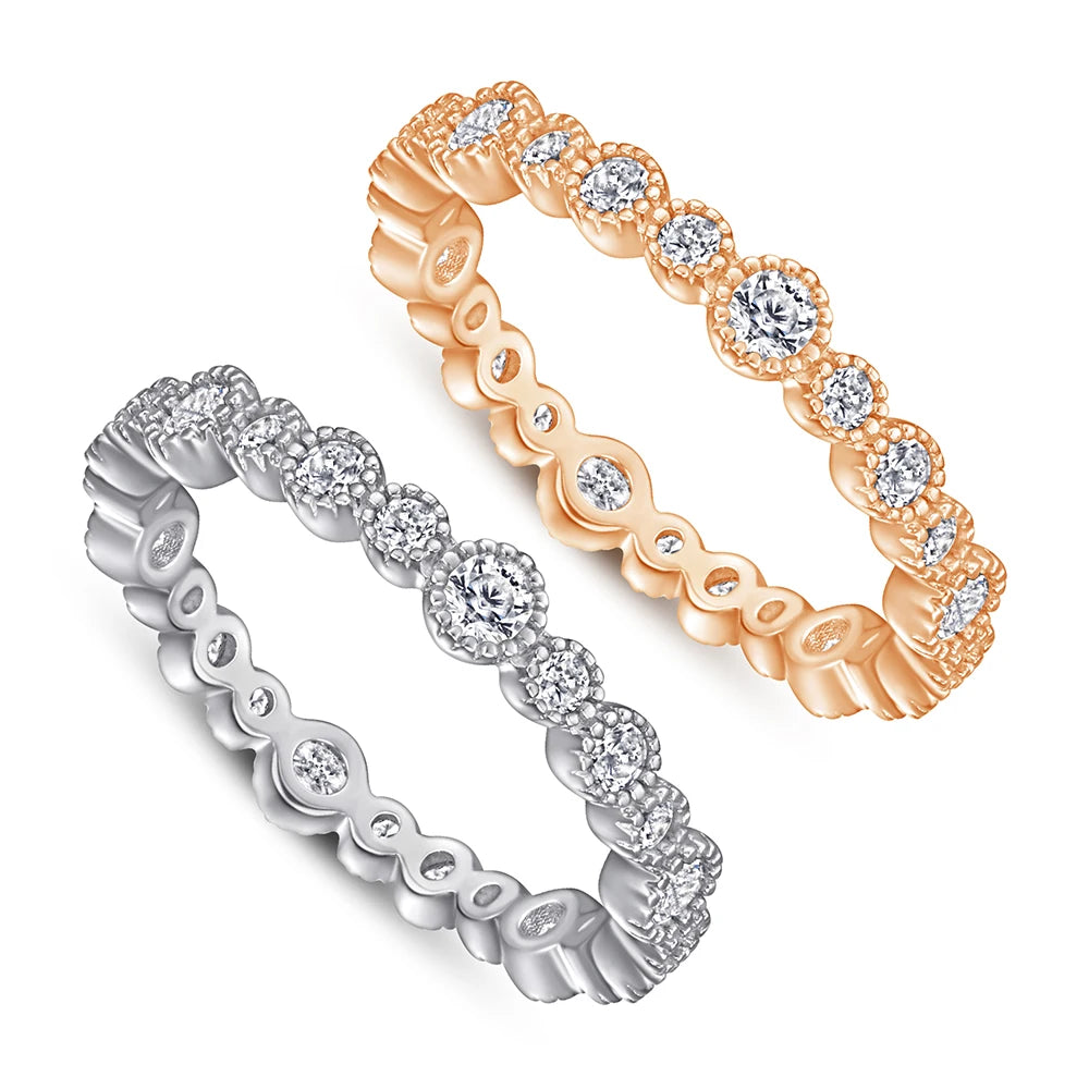 New Fashion 925 Sterling Silver Rings in Stock Wedding Rings
