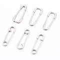 Wholesale Diy Sewing Tools Accessory Metal 20-56mm Nickel Stainless Steel Silver Safety Pin for Garment