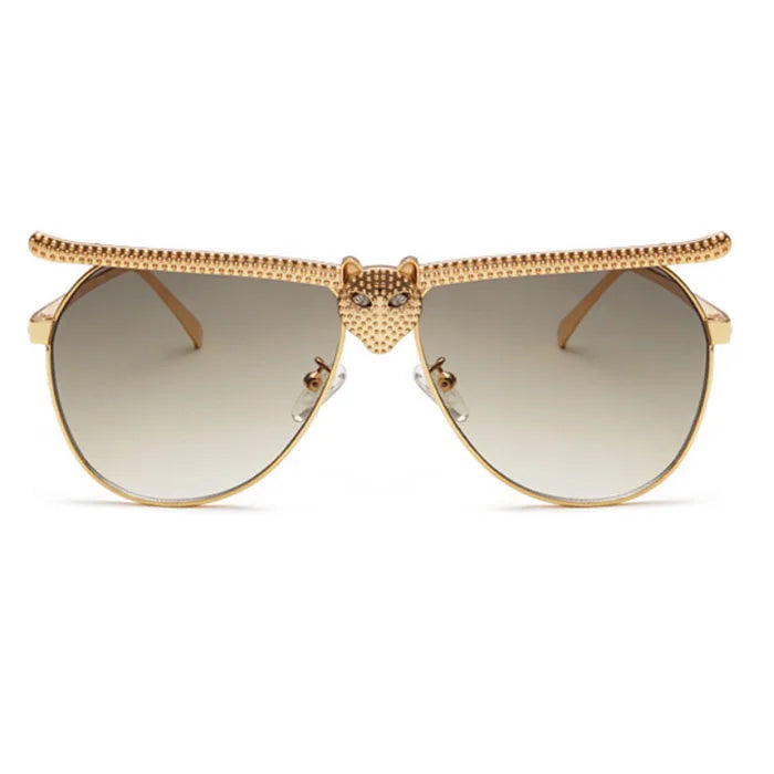 New Arrival STOCK UV400 Sun Glasses Fashion Sunglass Metal Men Women Oversized Trendy Rhinestone Bling Sunglasses
