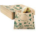 Customized Pattern Design Printing Take Away En Friendly Biodegradable  Oil Proof Kraft Bags