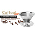 Modern Reusable Coffee Filter with Metal Base and Free Filter Paper 45ml Capacity for Multi-Person Household Use