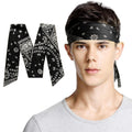 Wholesale Long Elastic Hip Hop Print Paisley Headbands Sports Running Tennis Football Tie Back Ninja Headbands