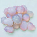 Wholesale Bulk Crystals Handmade Polished Healing Gemstone pink Opal Palm Stones