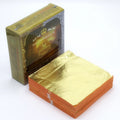 14*14cm Italy Gold Leaf Paper 1000pcs/pack for Furniture Ceiling Hotel Home Wall Gilding Casting Luxury Gold Ceiling Papers