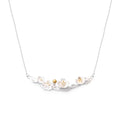 Fashion 925 Sliver Women Pendants Flower Necklace Korean Jewelry 2021
