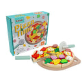 Pizza Toys Children's Wooden Simulation Kitchen Toy Playing House Role-Playing Puzzle Early Education Wood Toys for Kids