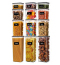 OWNSWING 12Pack Airtight Food Storage Container Sugar Flour Dry Food Cereal Kitchen Organizers Food Storage Containers Sets