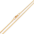 Personalized Fashionable and Simple 18K Gold Plated Stainless Steel Round Snake Bone Chain Necklace