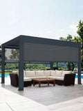 Electric Gazebo Outdoor Profile Pergola RGB Aluminum Pergola for Dealers Backyard Patio Garden