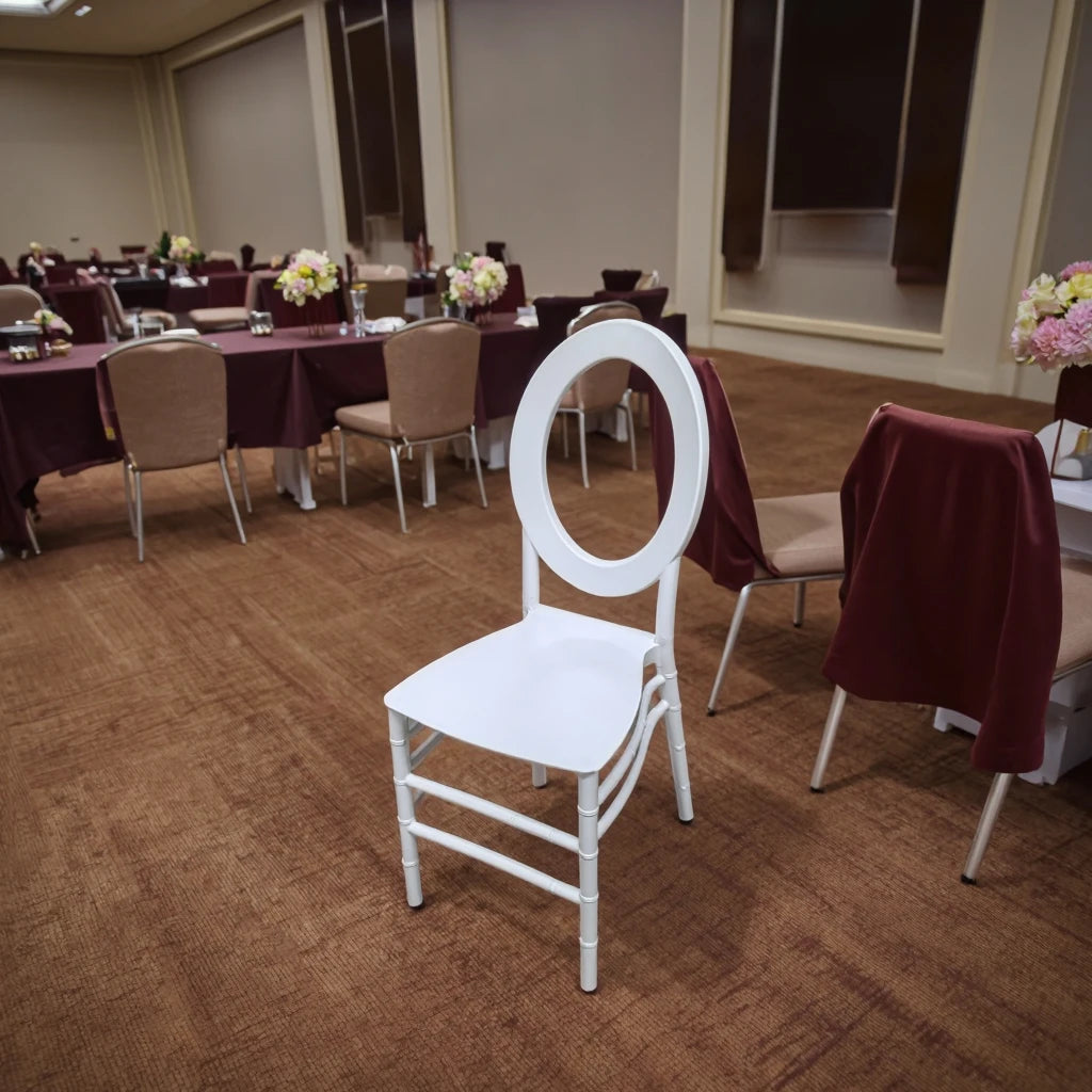 Hot Selling Cheap Durable White Wedding Chairs pp Plastic Chiavari Chairs for Parties