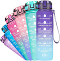M90 Leakproof BPA Free Drinking Water Bottles Jug Motivational 32oz Fitness Gum Outdoor Sports Water Bottle with Times