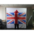 3x5ft  Football Match Custom Logo Cheering Fan Cape Body Flag UK National Flag Cloak