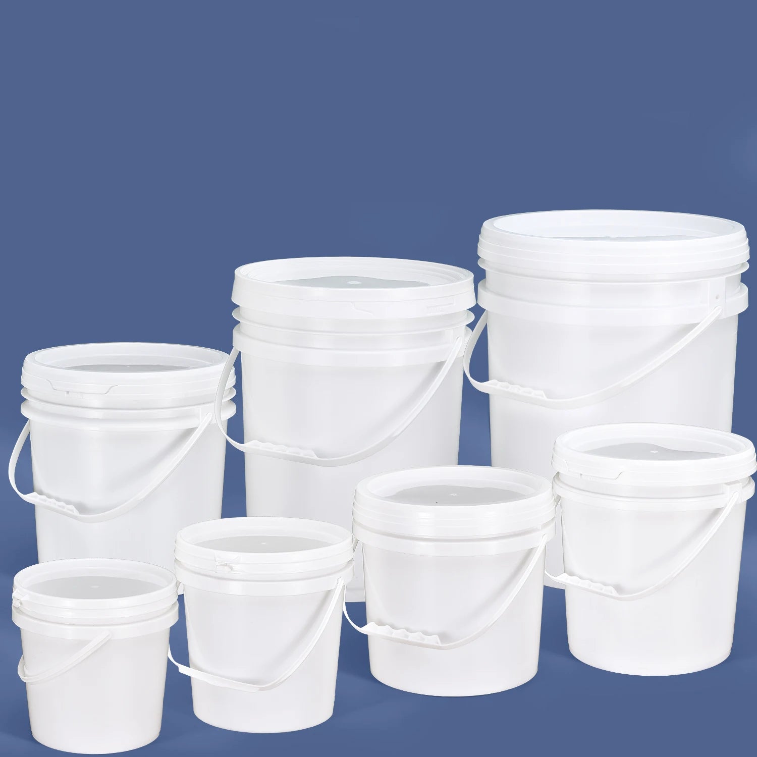 20 Liter Empty Plastic Pails With Lid and Handle
