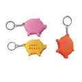 HOT Sale Pig Shape Stainless Steel 1 Meter Tape Measure with Key Chains Inches Measuring Tape Promotional Gift
