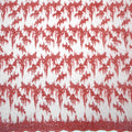 HY0754 Best Way Thailand Lace Fabrics With Sequin Red Hand Heavy Beaded Mesh Tulle Lace Fabric