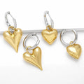 MIENTER New Products Hoop Earrings Sets Jewelry Fashion Brass 18k Gold Plated Women Crystal Star Heart Stud Earrings