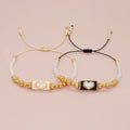 Go2boho New in Crystal Gold Bead Friendship Bracelets for Women Boho Fashion Miyuki Handmade Woven Jewelry Gift for Anniversary