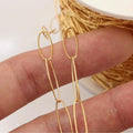 2025 New 5.5mm Big Oval Chain Gold Filled Bulk Chain 14K for DIY Jewelry Making Bracelet Necklace