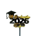 Customized 2026 New Acrylic Cake Insert Card for Graduation Celebration Party Supplies Cake Decorations