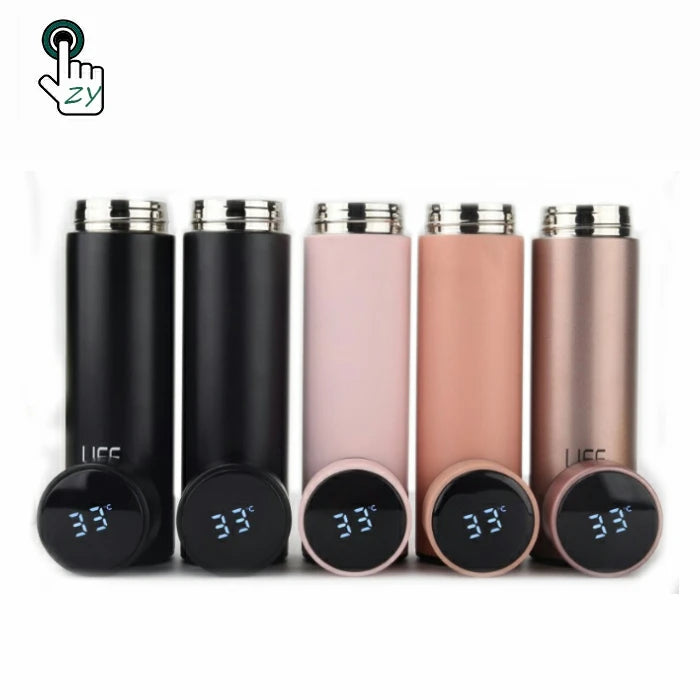 Temperature Display Thermo Tumbler Cups Display Temperature Double Wall Vaccum Smart Thermo Bottle