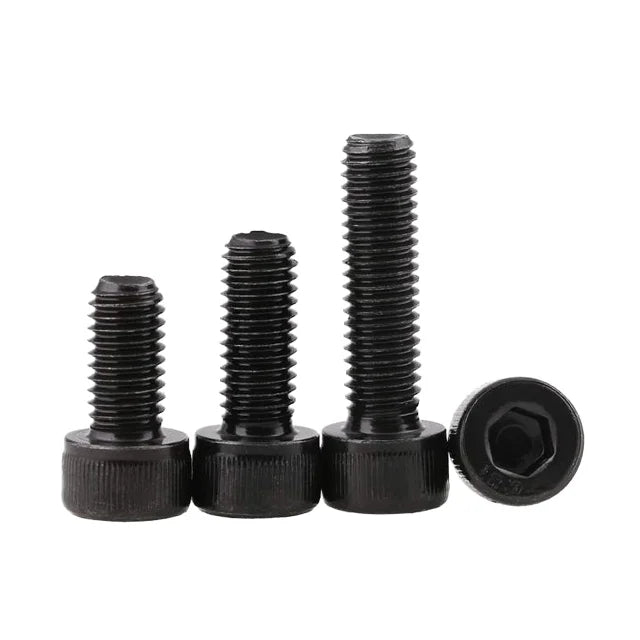 Black Oxide Coated DIN912 Hex Socket Cap Head Socket Screws and Nut M2 M2.5 M3 M4 M5 M6 M8 Hexagon Socket Head Cap Screws