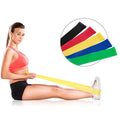 Customized Printing Pilates Accessories Yellow Green Blue Red  Black Yoga Exercise Resistance Loop Bands Set of 5