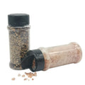 Glitter Shaker Plastic Bottle with Black Lid