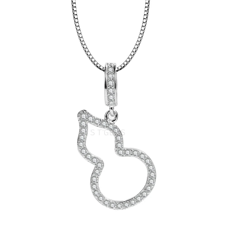 2021 New Style Gourd Pendant Moissanite Diamond 925 Sterling Silver Jewelry