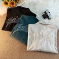 Wholesale High Quality Letter Suede Heavyweight Custom Embroidery Logo Long Sleeves Men's Shirt