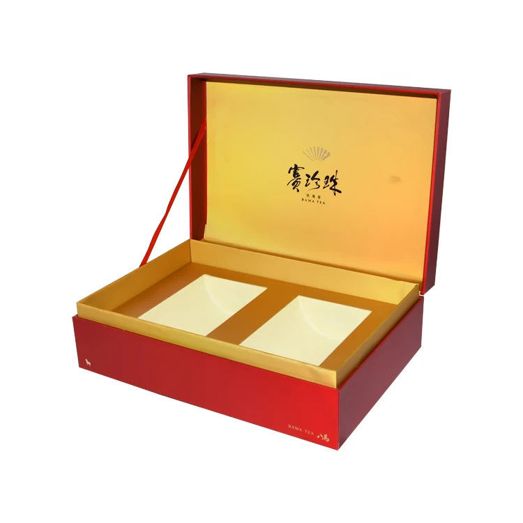 Eco Friendly Assorted Tea Cup Set Tea Tin Gift Box With Magnetic Closure Cardboard Foldable Magnetic Tea Packaging Gift Box