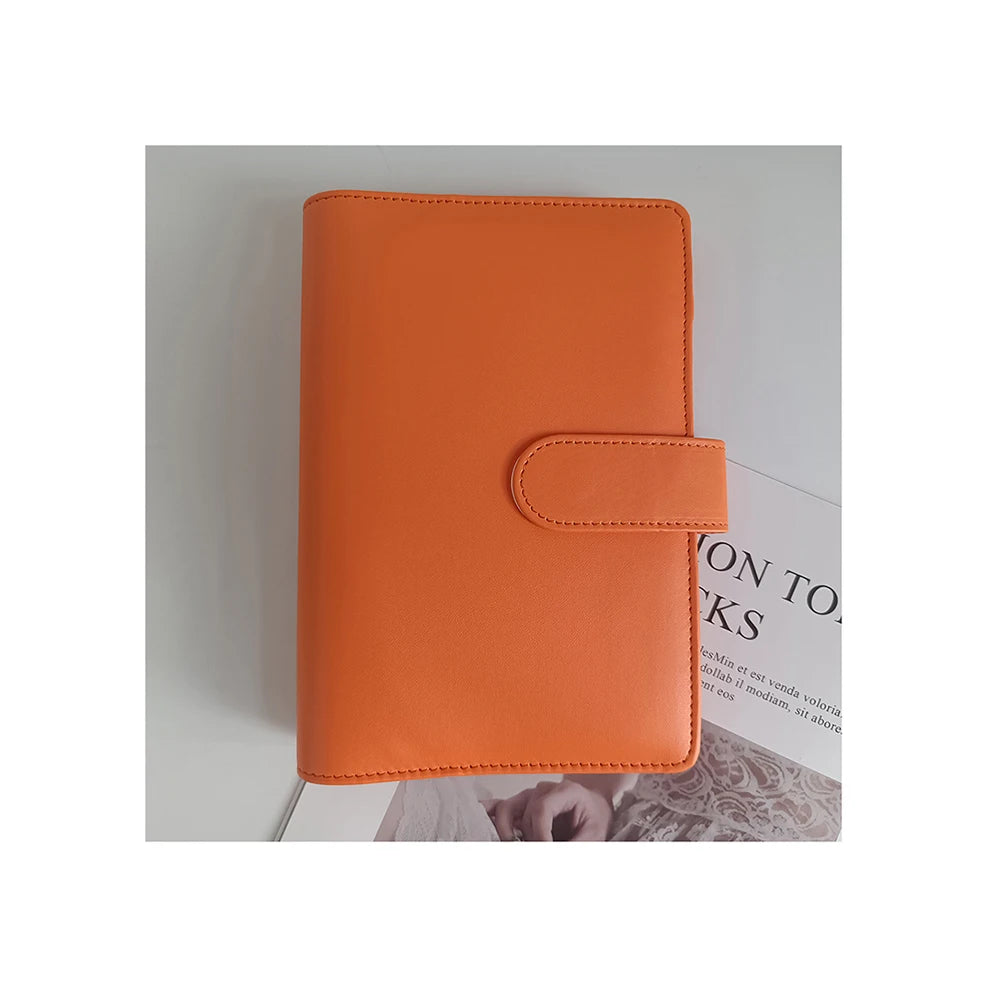Hot Sales Customizable Plain PU Leather Cover Notebooks Money Savings Organizer Ring Binder Personalized Budget Planner Binder
