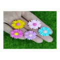 100PCS  Flatback Daisy Flower Resin Cabochons Scrapbook Craft 21mm DIY Embellishments Decor Headwear Accessories Earring Charms