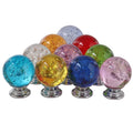 Factory Direct Crystal Drawer Handle 20mm Single Hole Knobs Bubble Ball Colored Handle Crystal Cabinet Door Handle